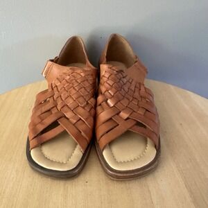 Coupe D'Etat Vintage Open Toe Brown Sandal SZ 9